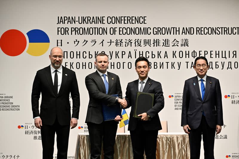 Japan-Ukraine Conference for Promotion of Economic Growth and Reconstruction at Keidanren Kaikan in Tokyo
