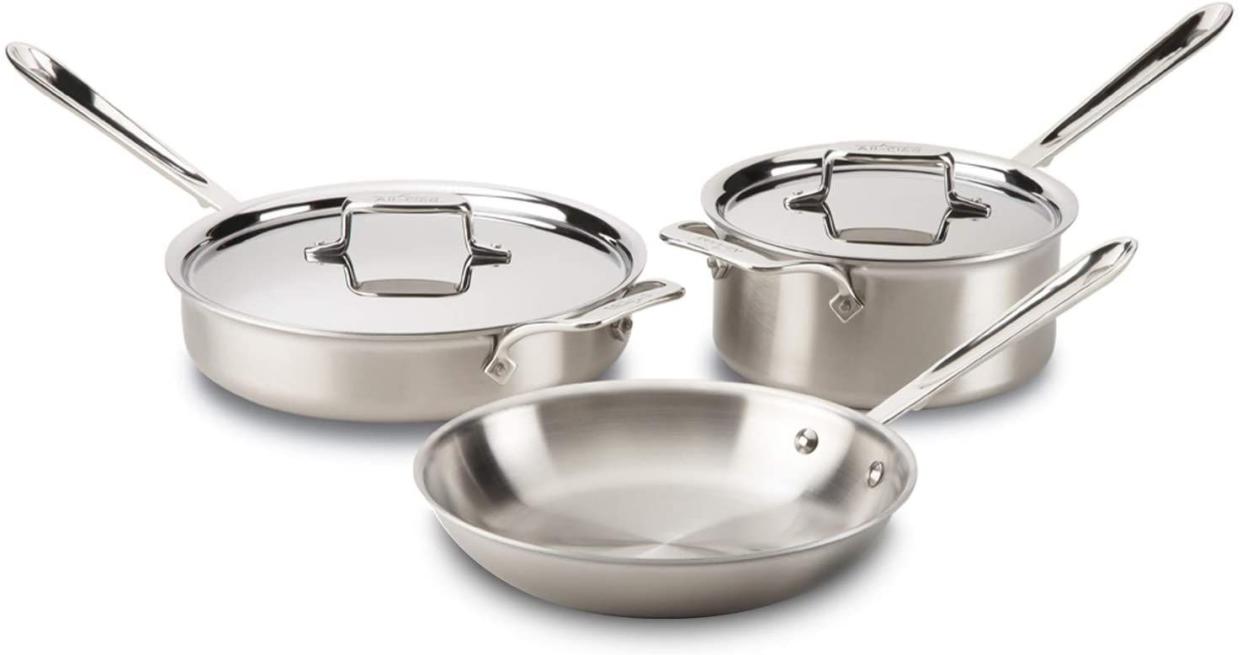 All-Clad Juego de utensilios de cocina de acero inoxidable de 5 piezas