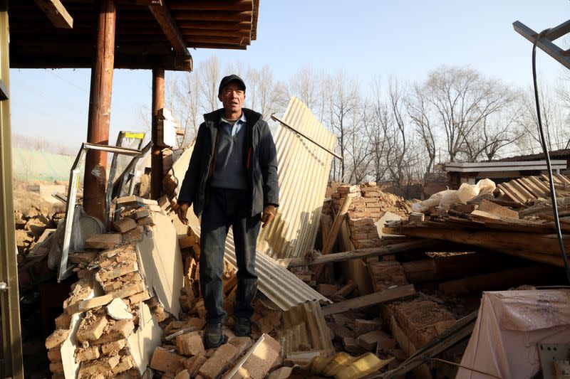 Aftermath of earthquake in Qinghai