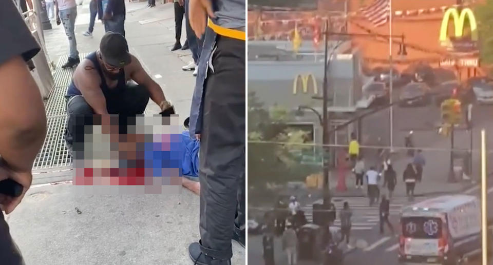 A McDonald's employee was shot by a customer's son. Source: NY Post/CBS News