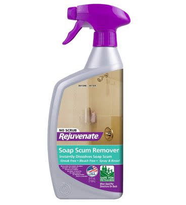 A bleach-free no-scrub shower cleaner