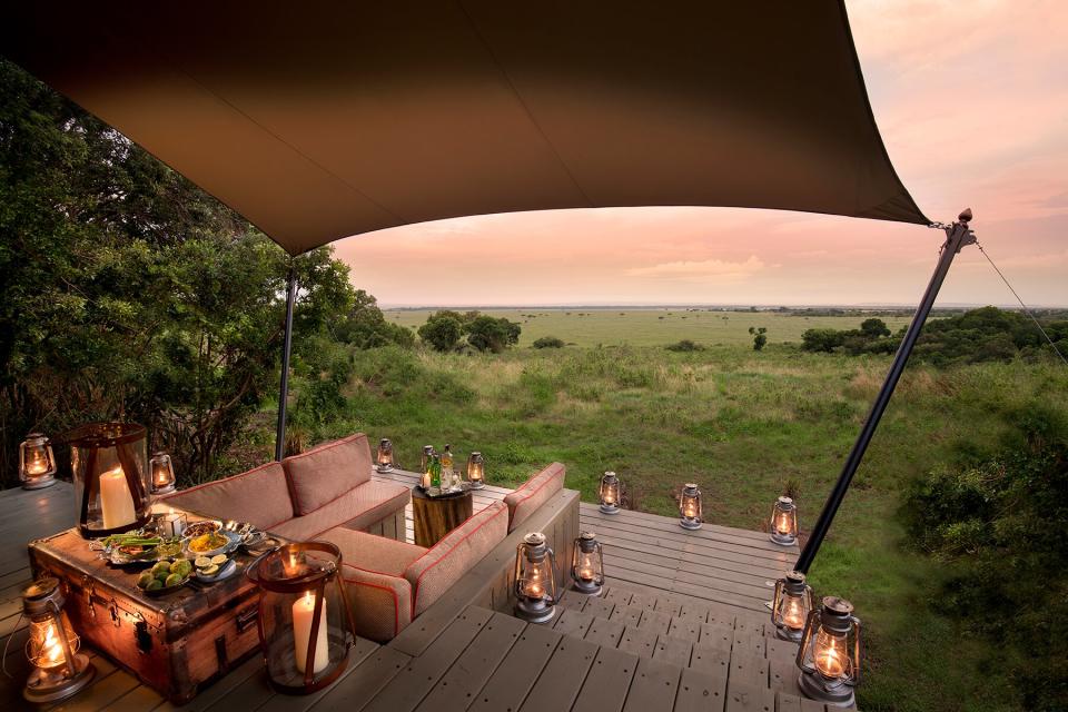 View from the Guest delight room at andBeyond Bateleur Camp