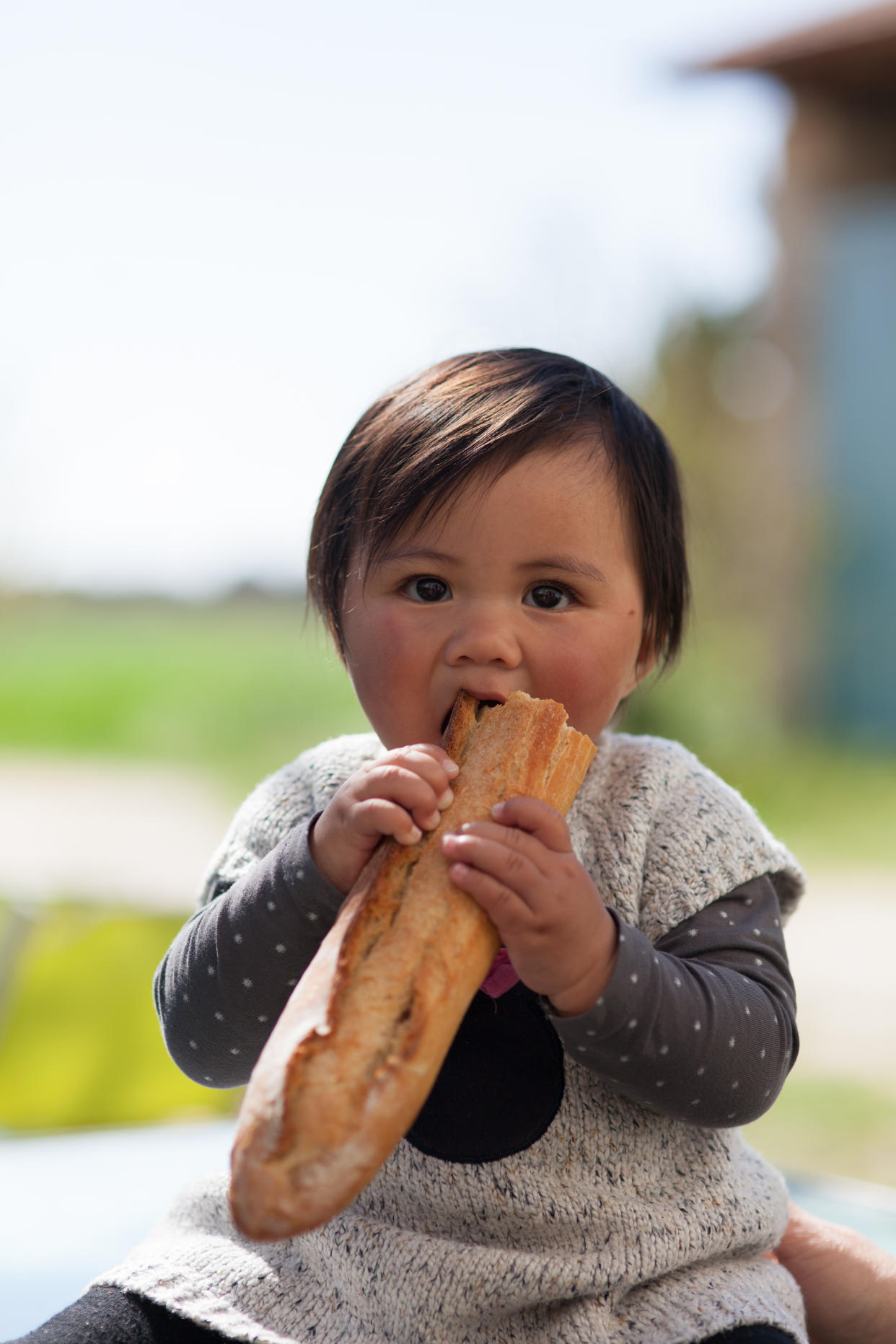 9-month old baby Tahitian girl was adopted by people from the mainland of France. (Photo by: BSIP/Universal Images Group via Getty Images)