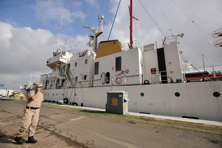 Ell guardacostas Mantilla, de la Prefectura Naval Argentina, es uno de los barcos encargados de patrullar el área