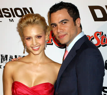 Jessica Alba and Cash Warren at the Westwood premiere of Dimension Films' Sin City