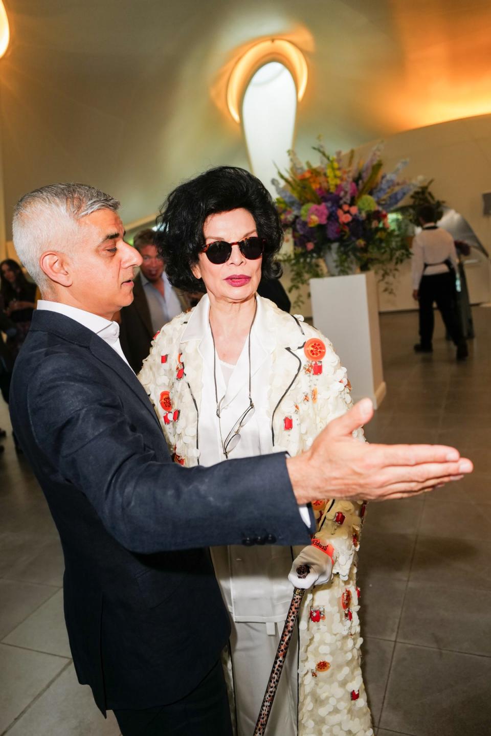 Sadiq Khan and Bianca Jagger (Marco Bahler/BFA.com)