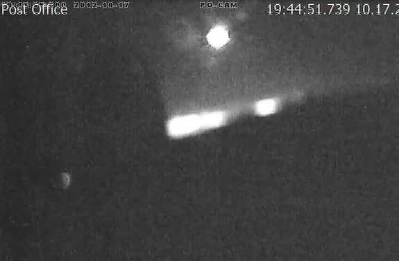 Lick Observatory posted a video of the California fireball that appeared Oct. 17, 2012. They wrote: "Raw footage of meteor breaking up over San Jose captured by our security camera from the Lick Observatory. (Camera is a little out of focus and