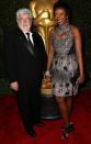 HOLLYWOOD, CA - DECEMBER 01: Producer George Lucas (L) and his wife Mellody Hobson attend the Academy Of Motion Picture Arts And Sciences' 4th Annual Governors Awards at Hollywood and Highland on December 1, 2012 in Hollywood, California. (Photo by Frederick M. Brown/Getty Images)