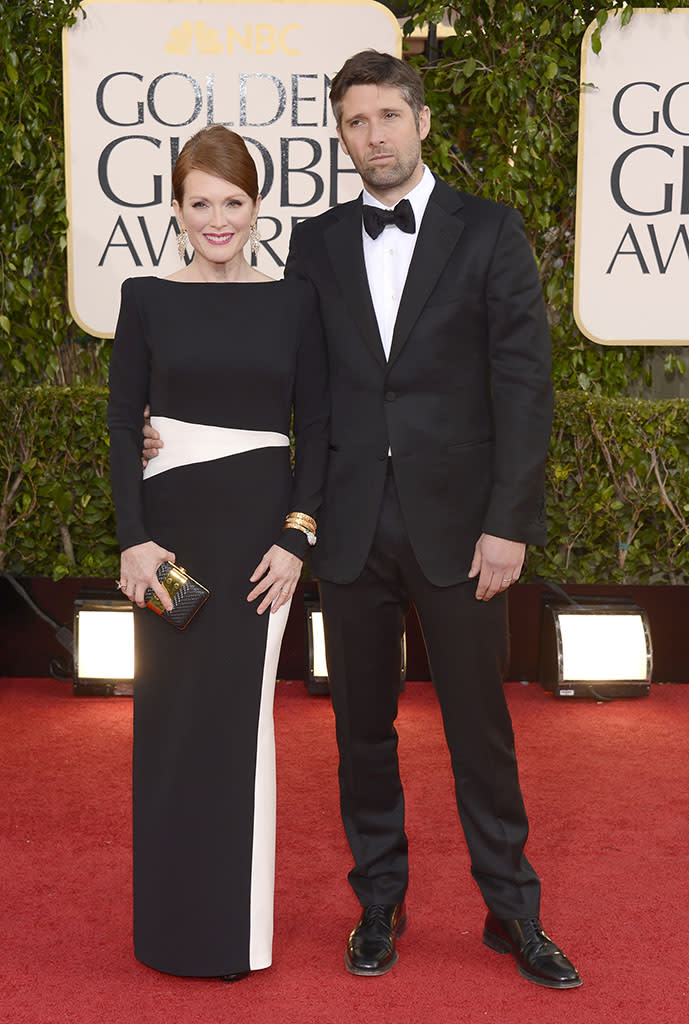 Julianne Moore arrives at the 70th Annual Golden Globe Awards at the Beverly Hilton in Beverly Hills, CA on January 13, 2013.