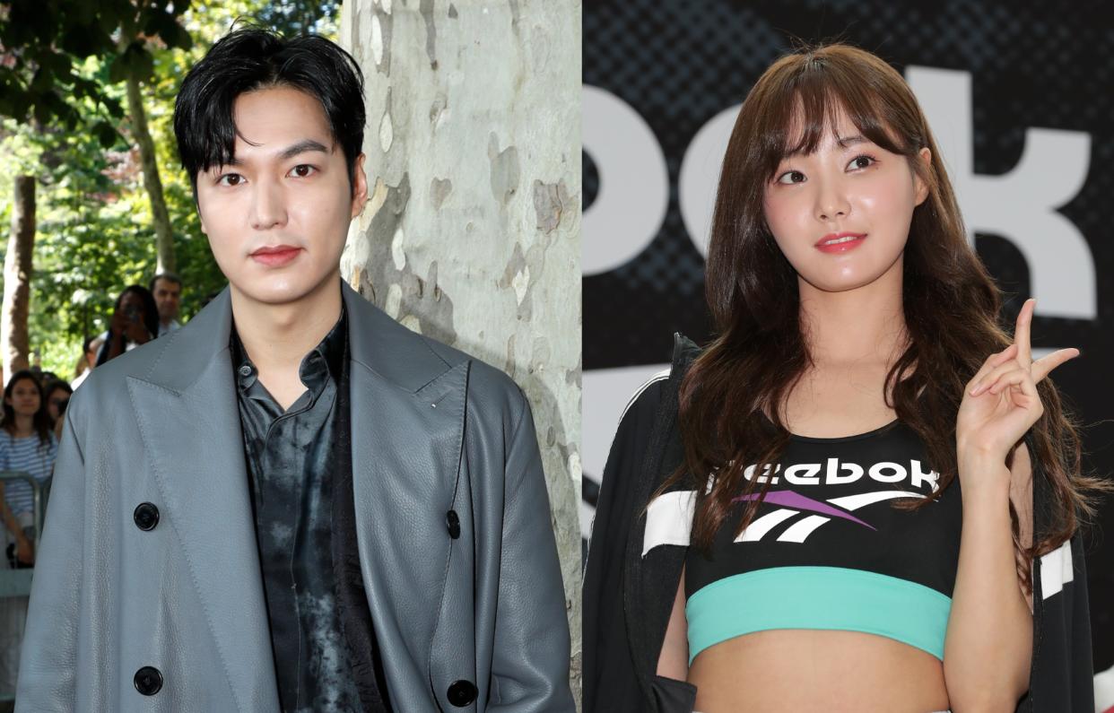 South Korean superstar Lee Min Ho's agency MYM Entertainment on 30 August 2021 refuted a report by Dispatch that he is dating ex-Momoland singer Yeonwoo. (Photos: Getty Images)