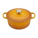 <p><strong>Le Creuset</strong></p><p>lecreuset.com</p><p><strong>$360.00</strong></p><p><a href="https://go.redirectingat.com?id=74968X1596630&url=https%3A%2F%2Fwww.lecreuset.com%2Fround-dutch-oven%2FLS2501.html&sref=https%3A%2F%2Fwww.elledecor.com%2Fshopping%2Fhome-accessories%2Fg36096631%2Fyellow-color-trend%2F" rel="nofollow noopener" target="_blank" data-ylk="slk:Shop Now;elm:context_link;itc:0;sec:content-canvas" class="link ">Shop Now</a></p><p>Bring warm vibes—no pun intended!—to your kitchen by choosing Nectar for your cookware. </p>