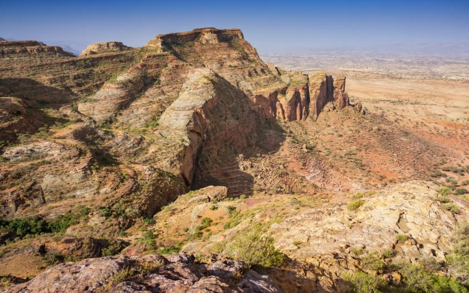 The Gheralta Mountains are home to dramatic cliff-top monasteries and secret cave chapels - Getty