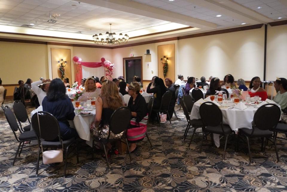 Over 50 women attended the inaugural Gathering of the Queens Brunch hosted Saturday by Open Door Ministries at the Best Western Gateway Grand Hotel in northwest Gainesville.