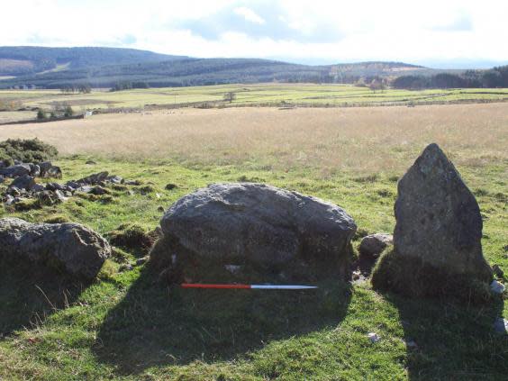 Stone circle in the parish of Leochel-Cushnie, in Aberdeenshire, was thought to be thousands of years old but a former farmer admitted he built the replica in the 1990s (Aberdeenshire Council)