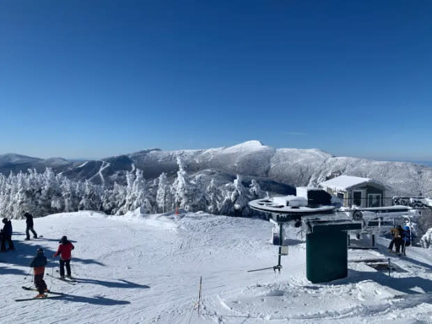 Looking at Stowe and Mt. Mansfield from Madonna Mountain at Smugglers' Notch, VT. Photo: Matt Lorelli/Powder Magazine