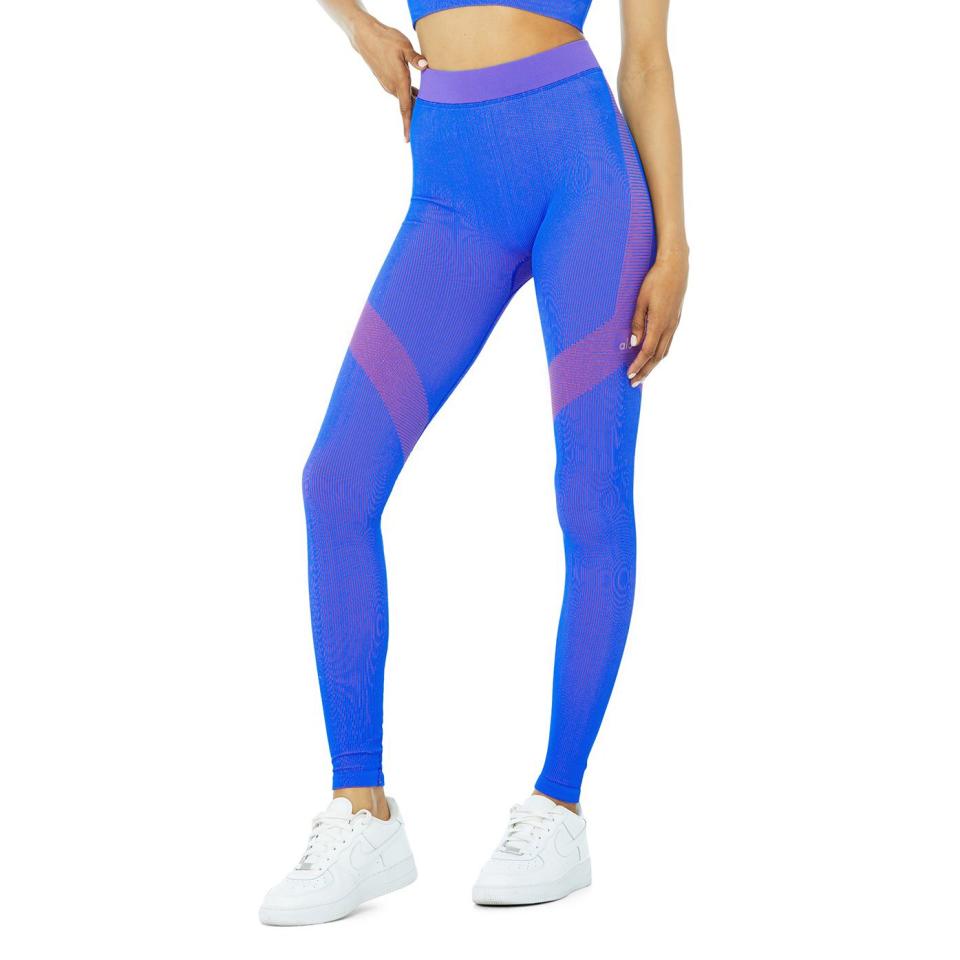 Alo Yoga Blue/Cherry Illusion Seamless High-Waist Legging