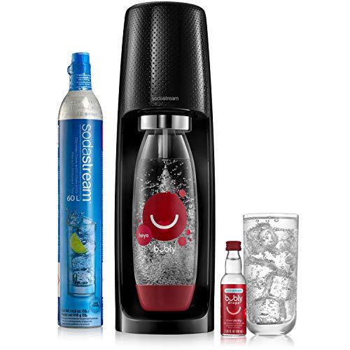 <p><strong>sodastream</strong></p><p>amazon.com</p><p><strong>$99.00</strong></p><p><a href="https://www.amazon.com/dp/B08KYSHT5N?tag=syn-yahoo-20&ascsubtag=%5Bartid%7C10060.g.38485896%5Bsrc%7Cyahoo-us" rel="nofollow noopener" target="_blank" data-ylk="slk:Shop Now;elm:context_link;itc:0;sec:content-canvas" class="link ">Shop Now</a></p><p>If you love bubly, chances are, you really love it. SodaStream has teamed up with the bubly sparkling water brand on a limited-edition soda maker that includes the water maker, a carbonator, 1 BPA-free reusable carbonating bottle, and cherry flavored bubly drops. The energy-efficient cylinder will carbonate up to 60 liters of water before needing to be replaced. And you can—of course—make more than just cherry bubly with this maker. It is compatible with all SodaStream flavors and carbonation bottles, except the glass carafe. Reviewers “love” the cherry flavor, and say it has helped them “break their soda habit.”</p>