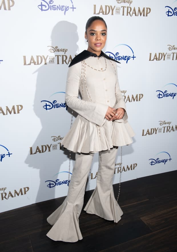 Tessa Thompson at the Disney+ New York screening of "Lady And The Tramp." Photo: Noam Galai/Getty Images