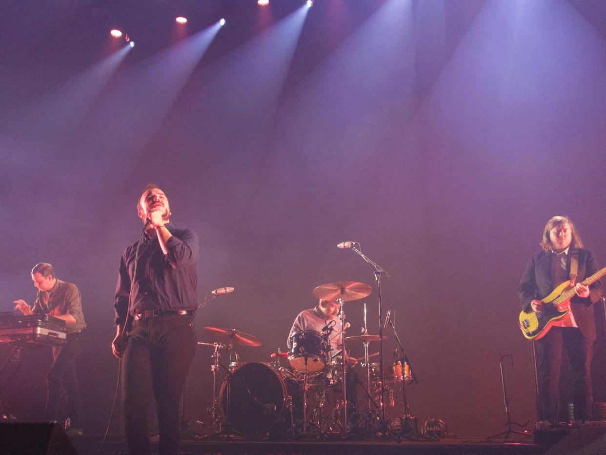 Future Islands performing at Brixton Academy: Kimberly Powenski