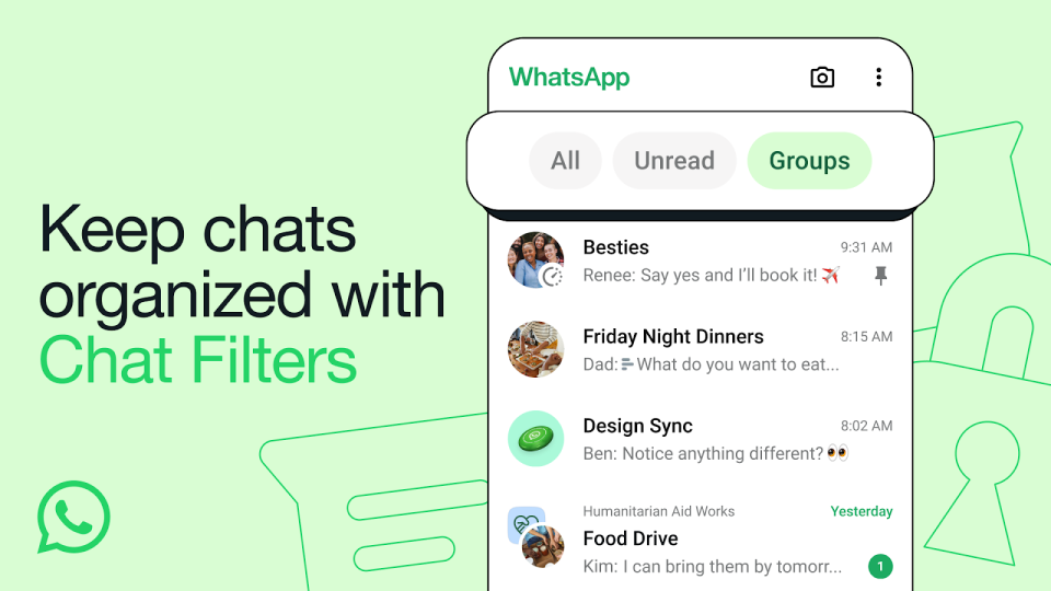 WhatsApp chat filters