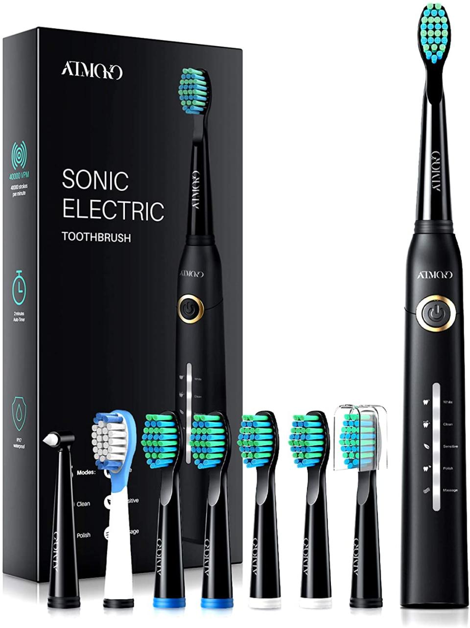 ATMOKO Electric Toothbrushes for Adults. Image via Amazon.