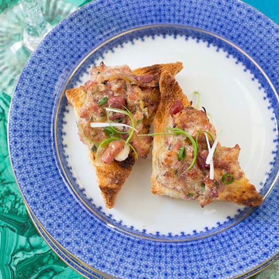 Spiced-Ham-and-Cheese Toasts
 