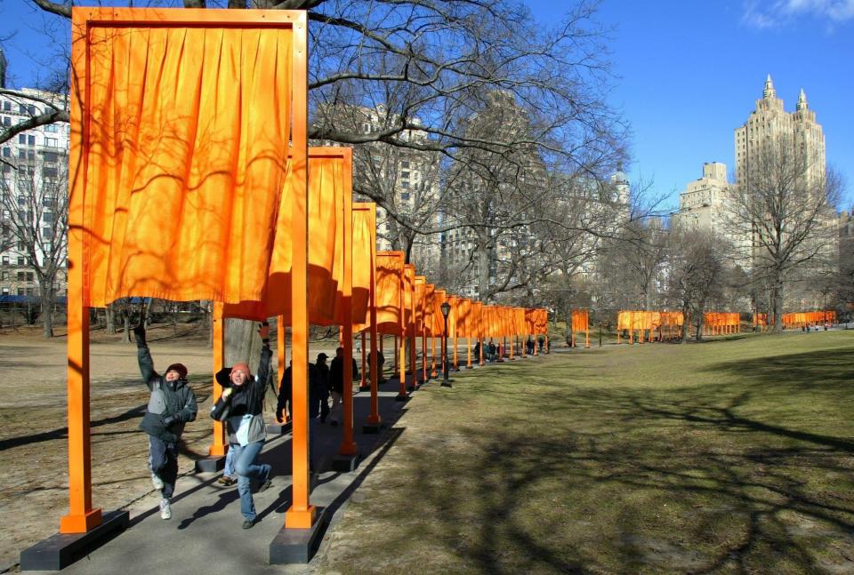 'The Gates' in Central Park, New York, 2005 - PETER FOLEY/EPA-EFE/Shutterstock