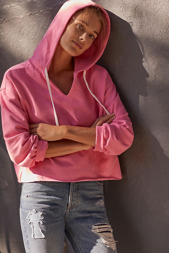 Starry Cropped Hoodie. Image via Anthropologie.