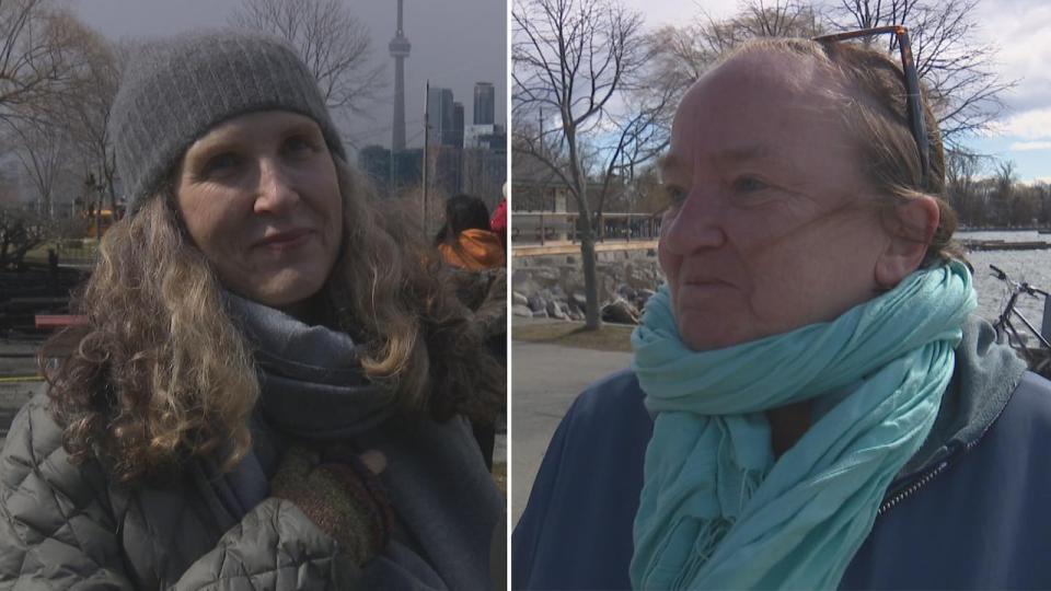 Toronto Island residents Malachi Oliver (left) and Alison Gzowski (right), who is also the president of the Ward's Island Association, said they were devastated to learn the association's clubhouse has been completely destroyed in a fire Sunday morning.