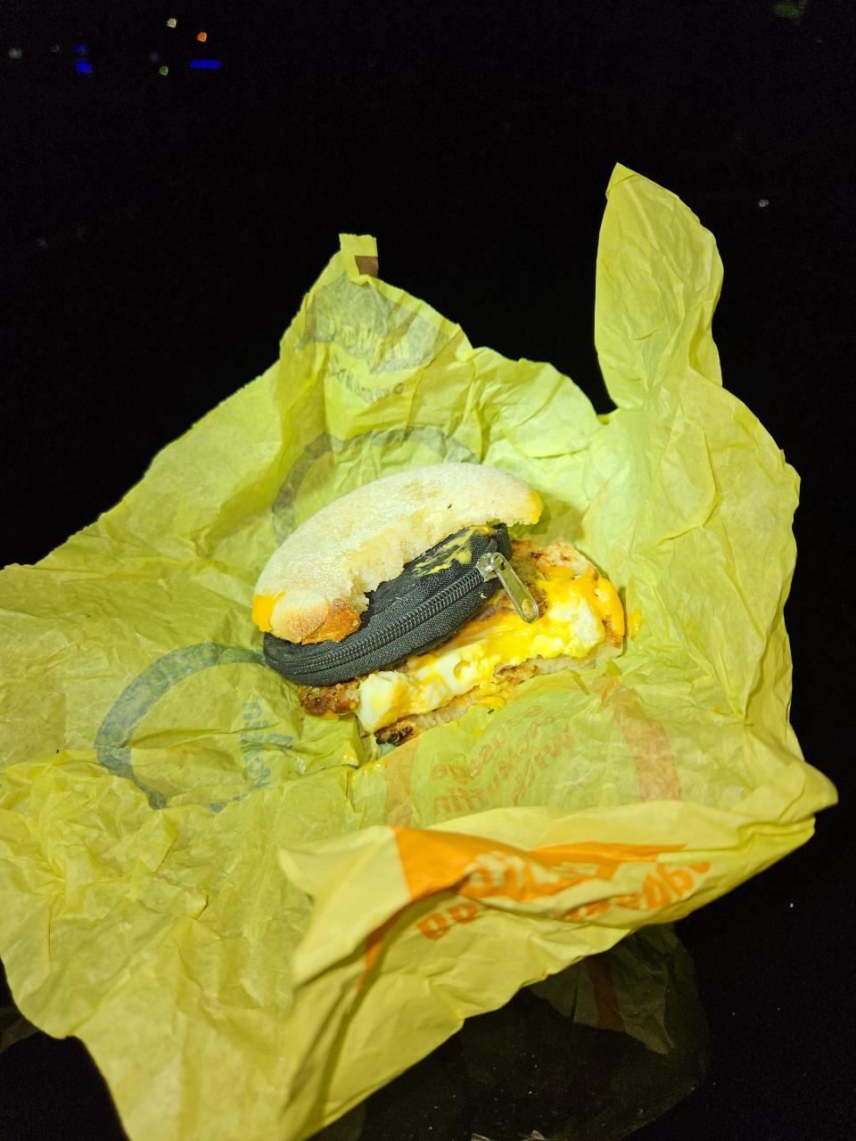 A Catoosa K9 officer located a coin purse filled with methamphetamine stuffed inside a half-eaten McDonald's sausage, egg and cheese sandwich during a traffic stop.