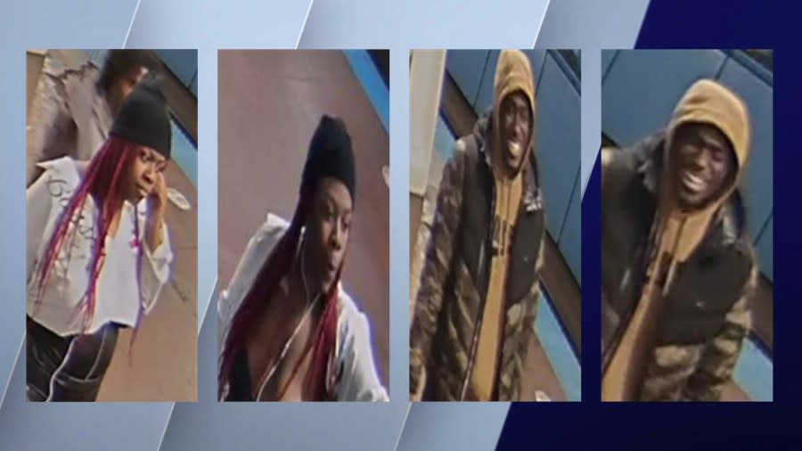 Chicago police provided photos captured by CTA security cameras of two people who officers believe are responsible for a robbery at a South Side Red Line Station.