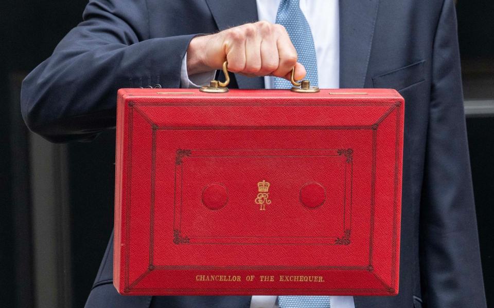 Jeremy Hunt's red Budget box