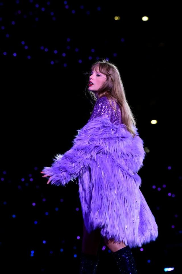You guys, this fuzzy purple jacket looks just like the “Lavender