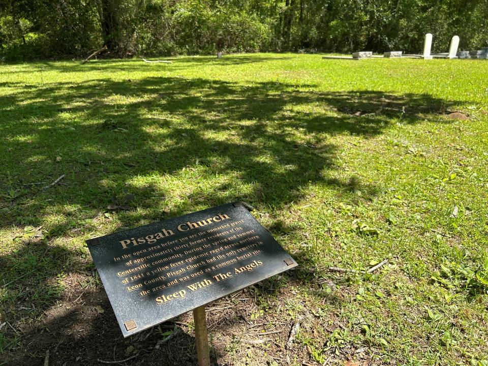 On the northeast side of town, there are people who died from yellow fever buried at Pisgah United Methodist Church.