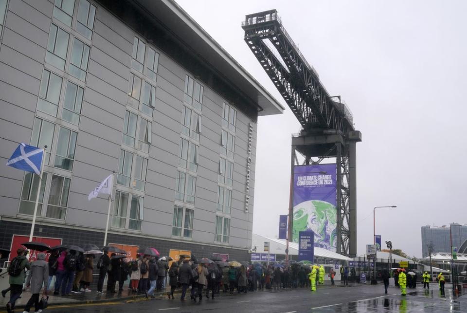 More than 40,000 people signed up to attend Cop26 (Andrew Milligan/PA) (PA Wire)