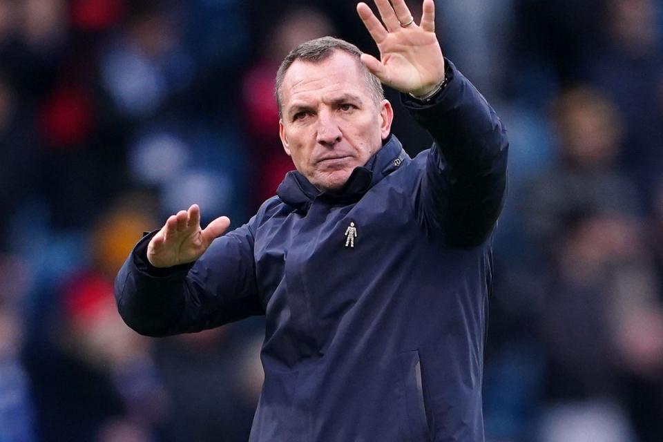 Leicester manager Brendan Rodgers is looking to the future (Zac Goodwin/PA) (PA Wire)