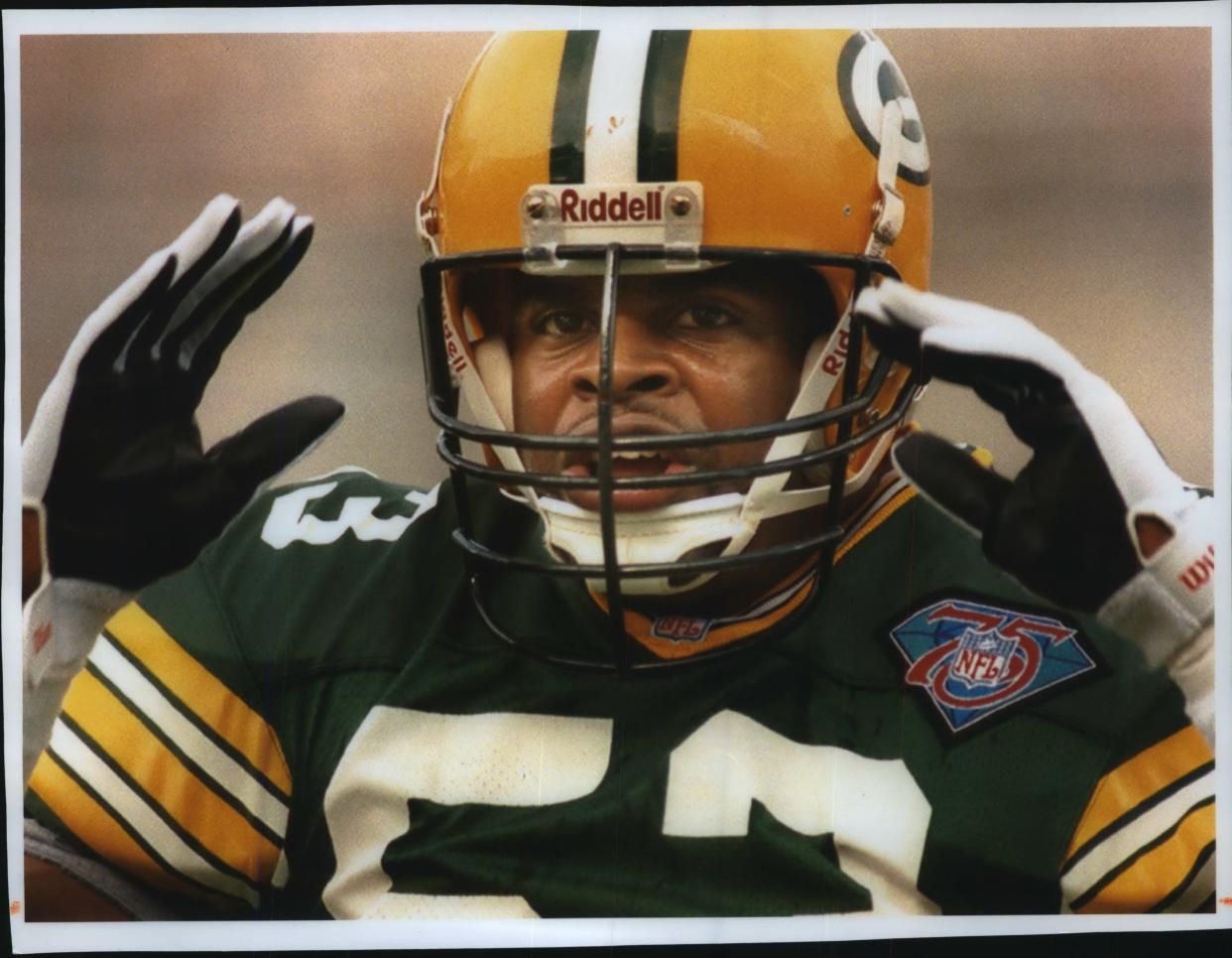 Green Bay Packers linebacker George Koonce was a starter on the franchise's Super Bowl-winning team after the 1996 season.
