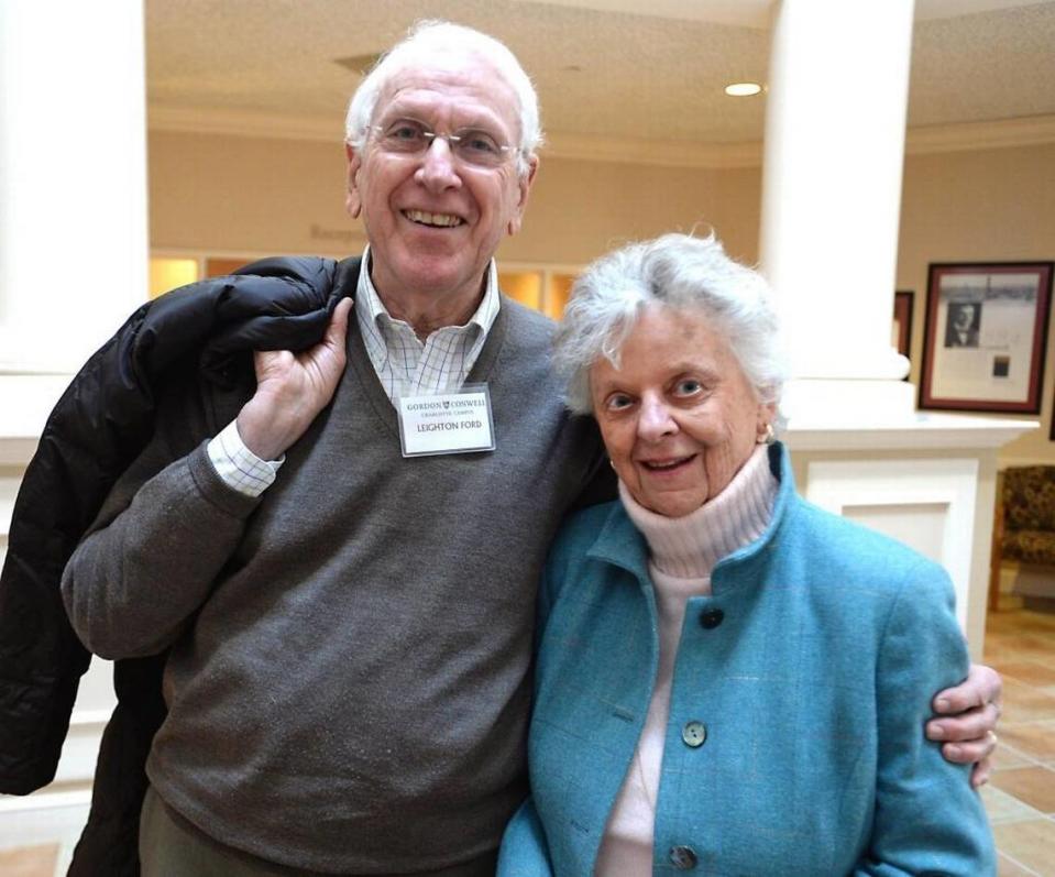 Jean Ford with her husband Leighton Ford. Leighton Ford traveled with Billy Graham on his crusades for many decades.
