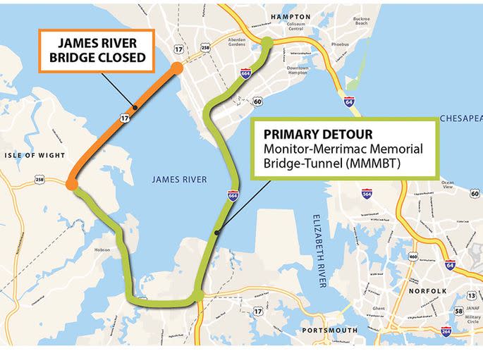 <em>Detour map (VDOT)</em>