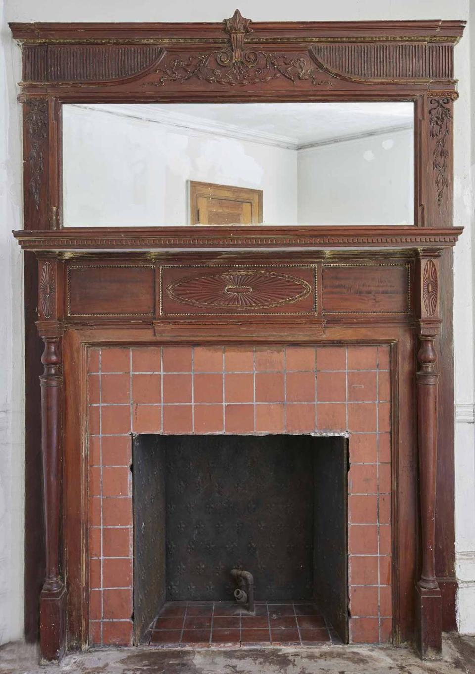 Here's another original mantel, which adds to the home's character.