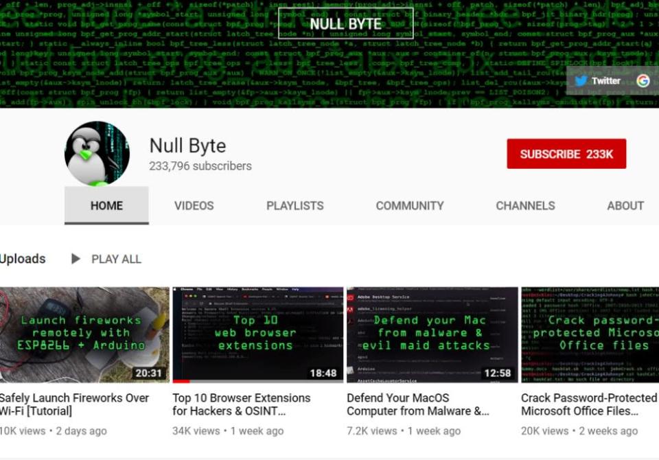 Null Byte (YouTube)