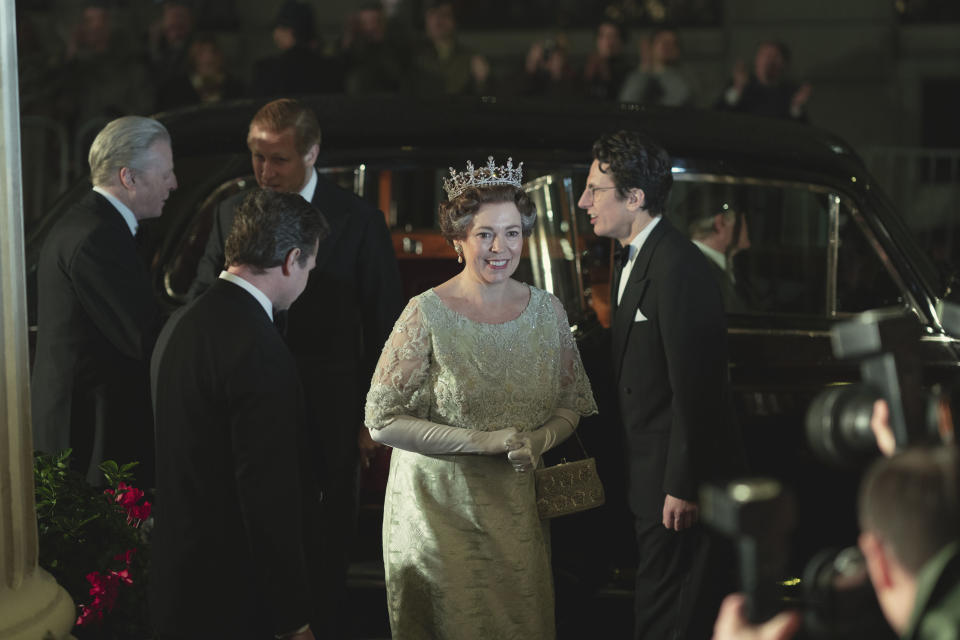 PICTURE SHOWS: Queen Elizabeth II (OLIVIA COLMAN). Filming Location: Lyceum Theatre