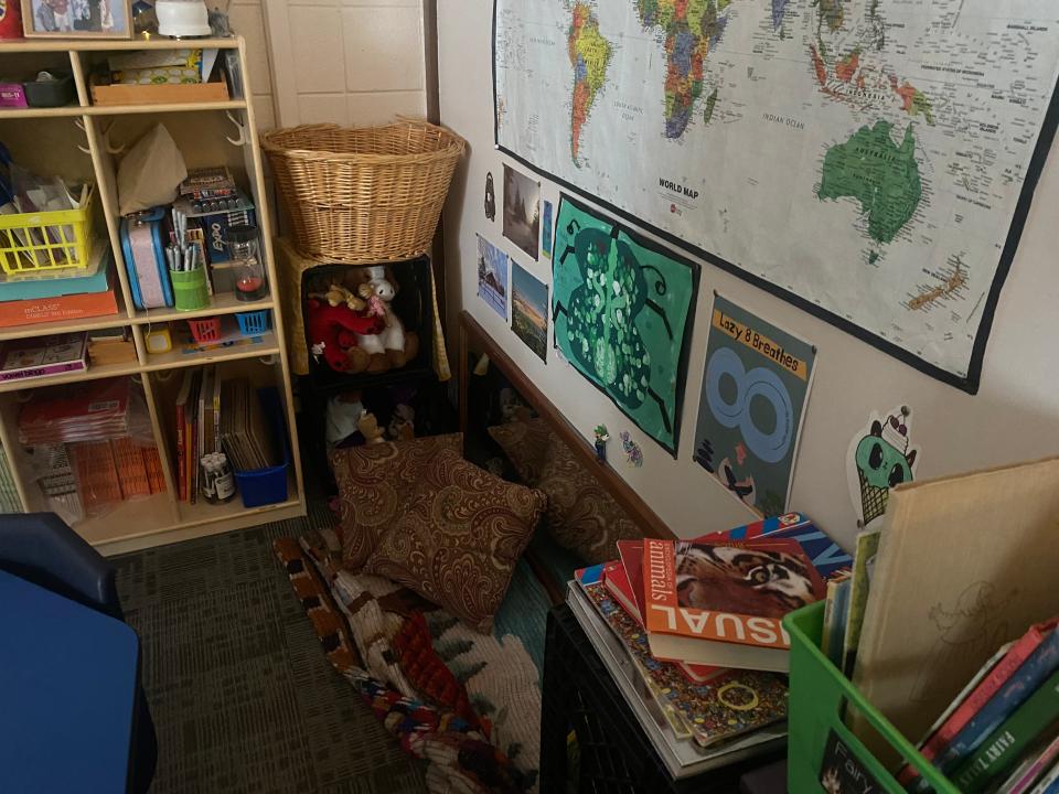 A safe space for students to go when they need to calm down. "Each classroom has one," Tima Williams director of social emotional learning at ACS said.