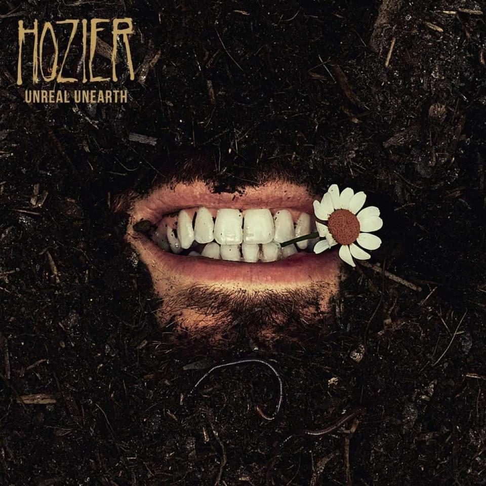 Buried under: Hozier in his cover art for new album ‘Unreal Unearth' (Island Records)