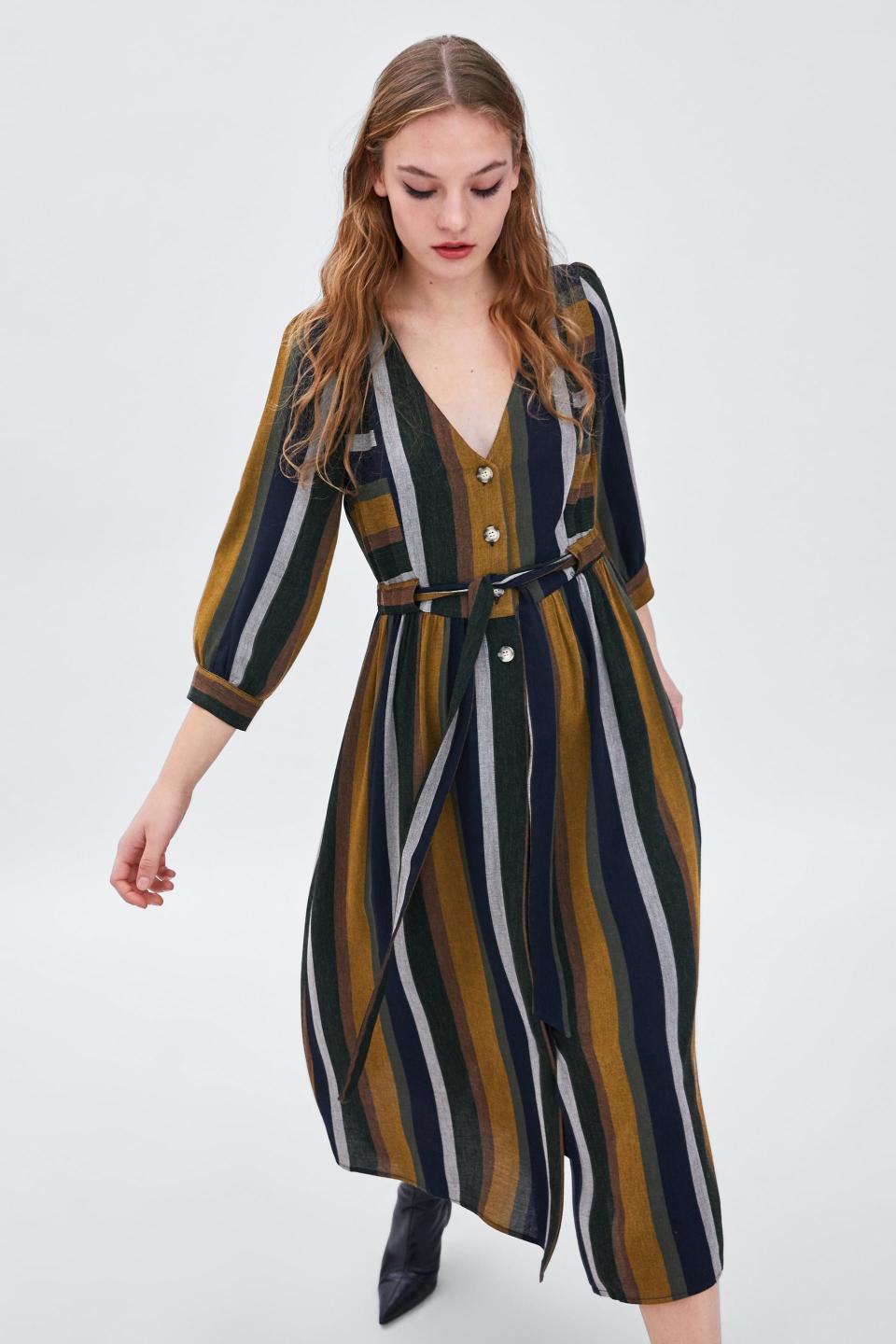 <strong><a href="https://www.zara.com/us/en/striped-dress-p08034113.html?v1=7686059&amp;v2=1074540" target="_blank" rel="noopener noreferrer">Zara striped dress</a>, $69.90</strong>