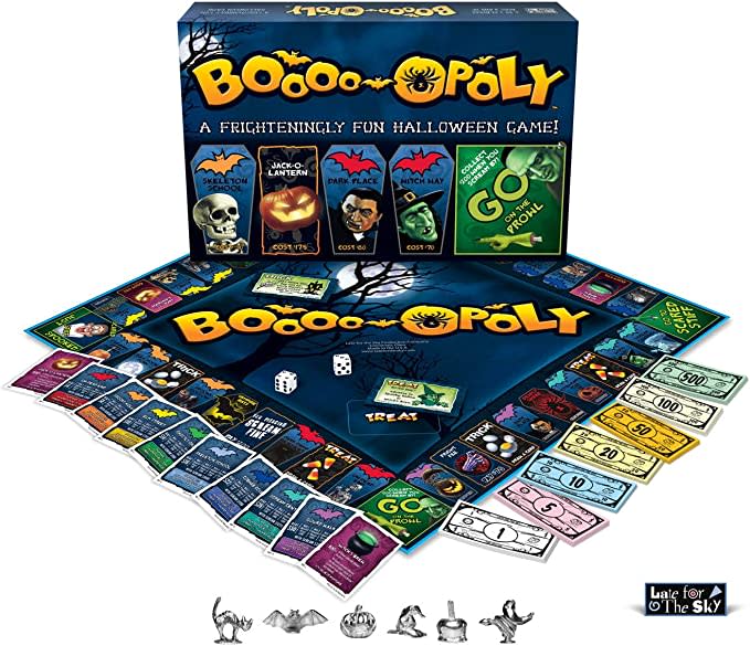 halloween party games late for the sky boooo opoly