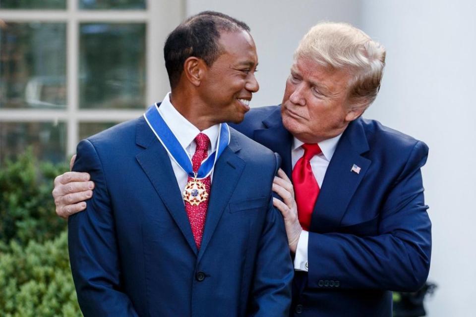 Donald Trump and Tiger Woods