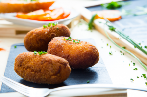 Croquetas e camote