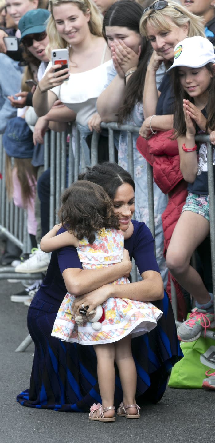 She Gives Fans Hugs (Again)