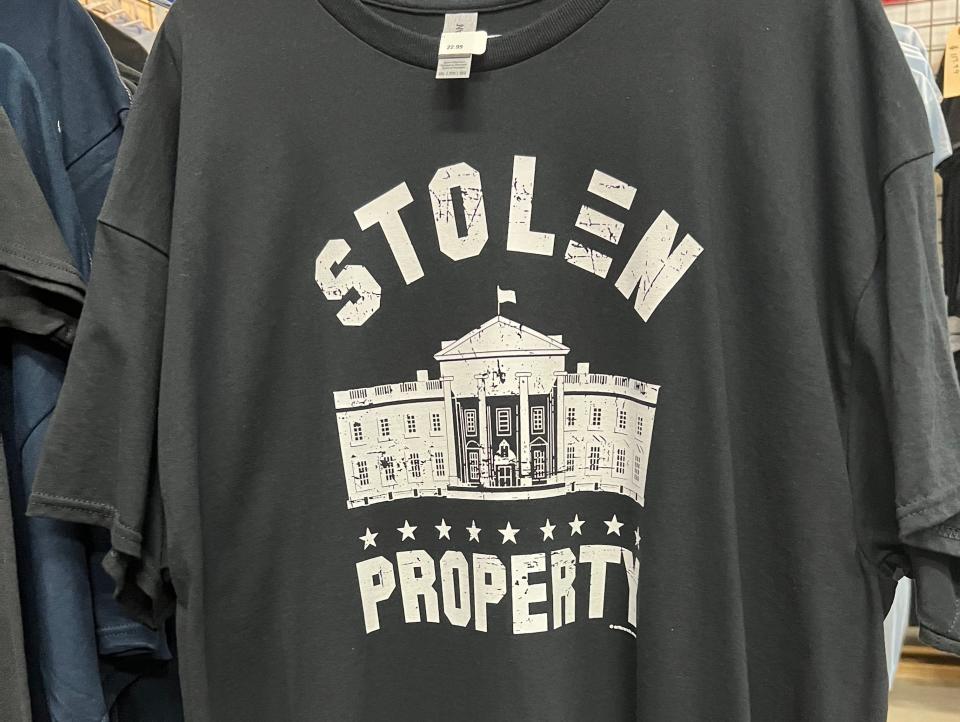 "Stolen Property" T-shirt.